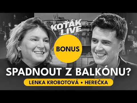 [BONUS] Riskantní fotka Lenky Krobotové! Mohla spadnout z balkonu? | KOŤÁK LIVE