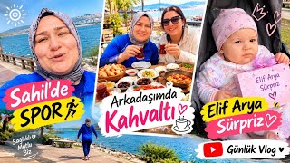 Sahi̇lde Spor Yaptik 🏃‍♀️ Sonra Kahvaltiya Gi̇tti̇k Elif Arya’dan Sürpri̇z 😍🎁