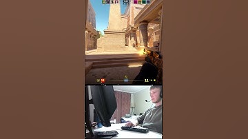 NOT LOOKING AT THE ENEMY = NO PROBLEM 🫣 #cs2 #shorts #csgo