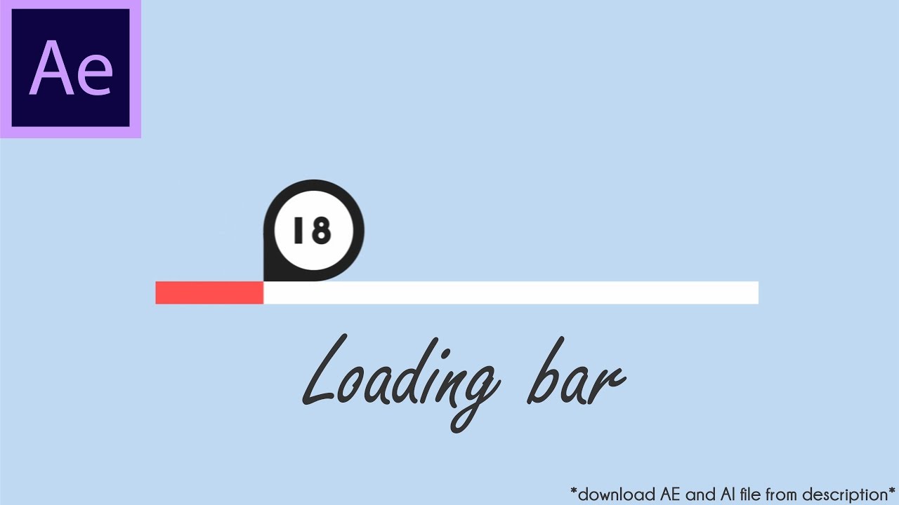 Loading Bar Animation T08 | After Effect - YouTube