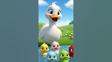 Mama Duck Said Quack Quack Quack! 🦆 | Cute Counting Song for Kids# #nurseryrhymes #kidssongs #viral