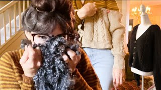 Knitting an epic cardigan and plans for spinning my stash of wool. 🧶 @TaylorOwen