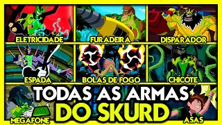 TODAS AS MUTAÇÕES E ARMAS DO SKURD EM BEN 10 OMNIVERSE!!!