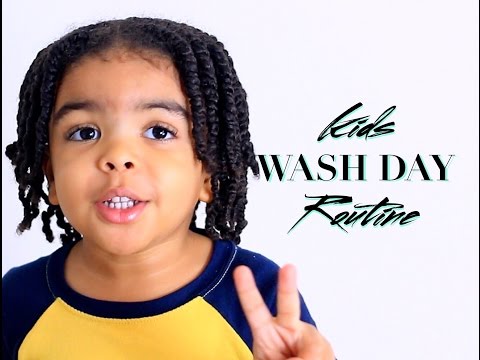 kids-natural-curly-hair-•-wash-day-routine-•-massaging-shampoo-brush