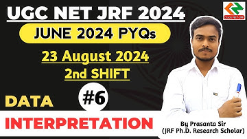 Data Interpretation for UGC NET 2025 | Class #6 | UGC NET Dec 2024 | Paper 1 | UGC NET 2024 PYQs