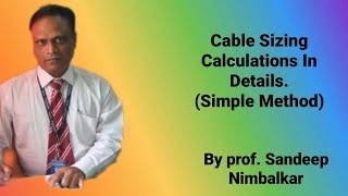 Cable Sizing Calculations.
