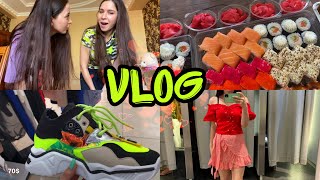 ШОПИНГ С ФАТЕЙ / СНИМАЕМ СУШИ РОЛЛЫ / VLOG Ayka Emilly