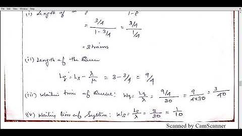 Queuing model -I part III