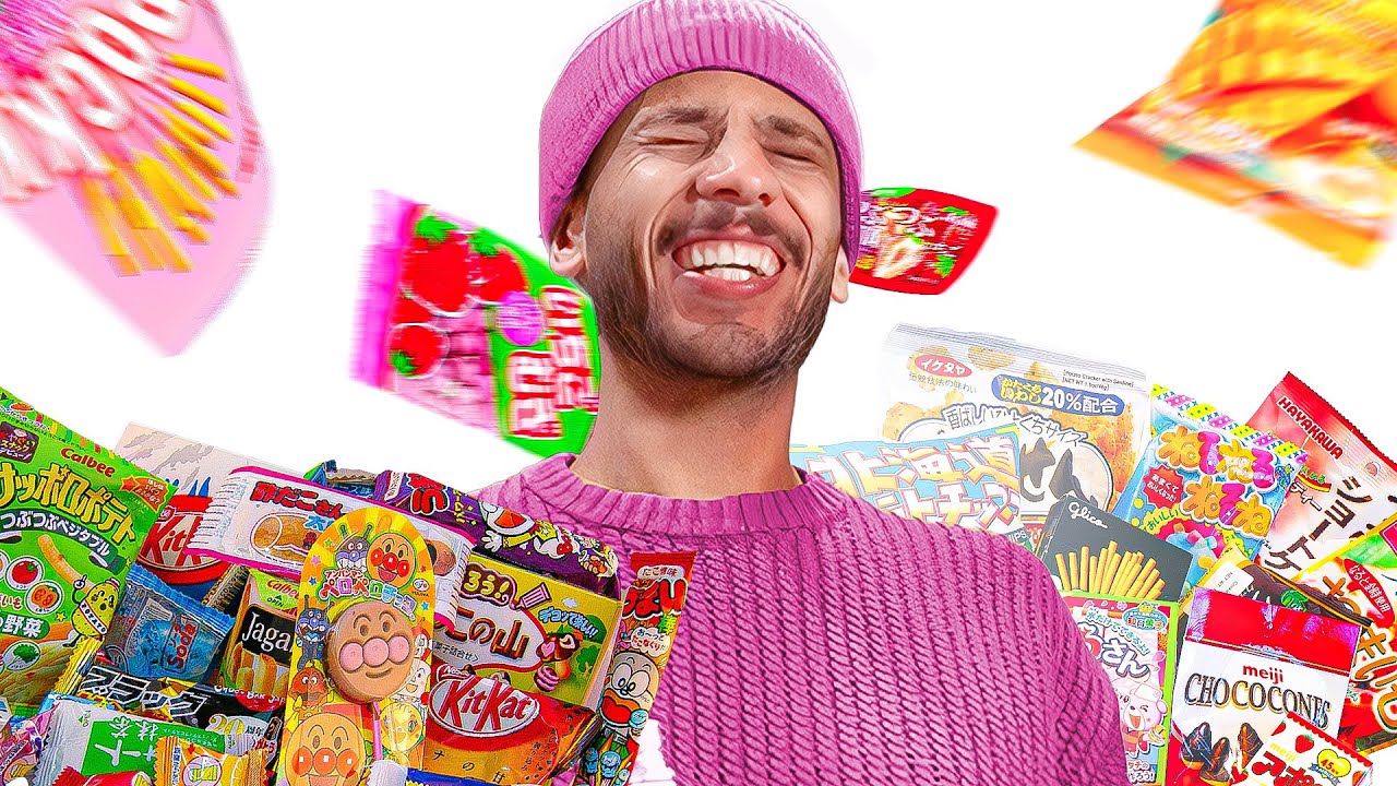 trying japanese candy ll تجربة حلوى يابانية