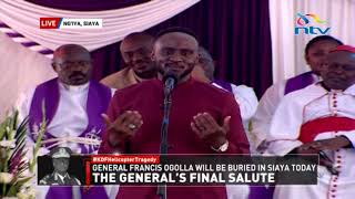 Joel Ogolla's Speech: General Ogolla's son 'clears the air' about his father's time with Ruto image