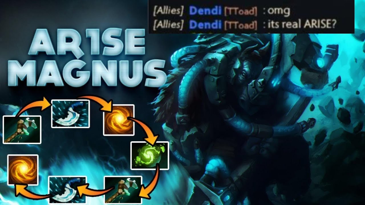 Ar1se - Magnus Spectacular Plays Feat Dendi The Legend Dota 2 Highlights!