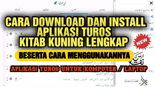 cara download dan install aplikasi turos || aplikasi islami kitab kitab para ulama screenshot 1