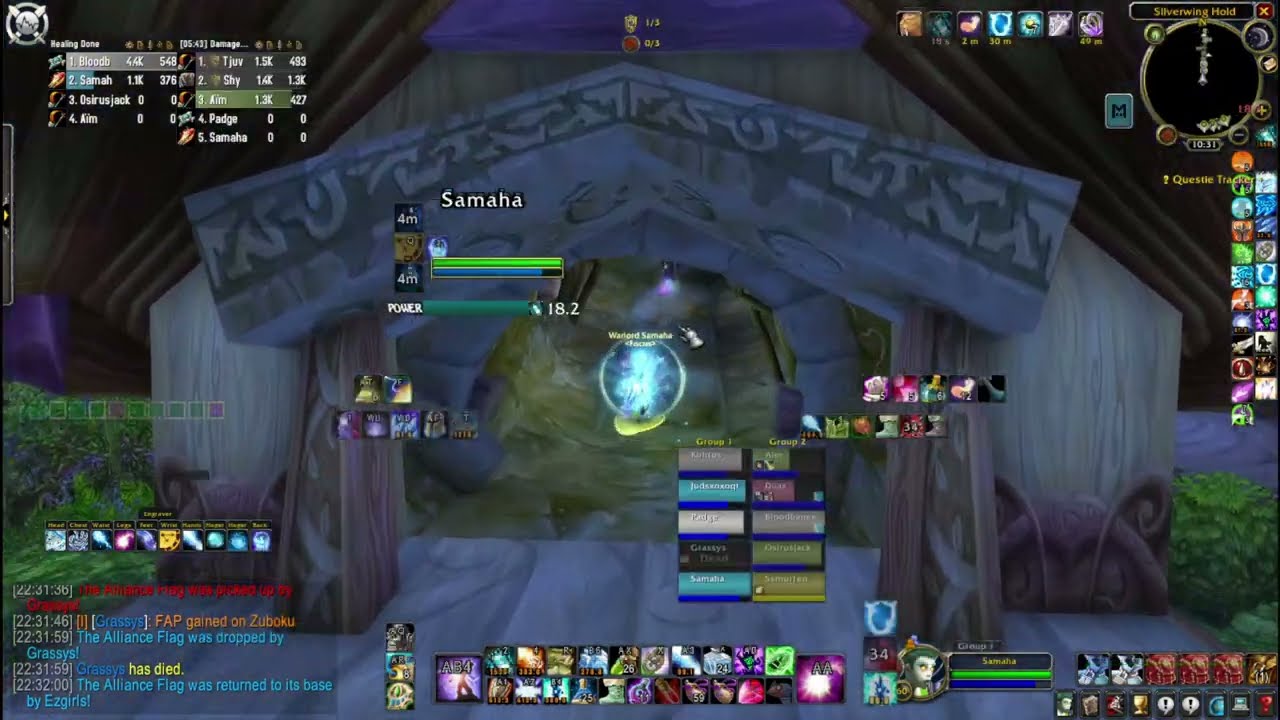 WoW Classic PvP Weekly Wargames Game 3 Warsong tf Heal Mage SoD