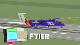 Q400 Landing Comp in PTFS | NEW AIRPORT