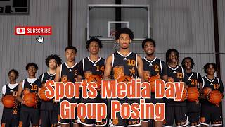 Sports Media Day Group Posing - #basketball #mediaday