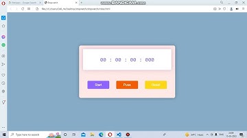 Stopwatch by using Vanilla javascript-Coding ninja frontend test -1