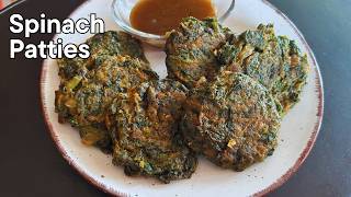 Healthy Spinach Patties Recipe | Crispy Outside, Soft Inside | Easy & Nutritious Snack screenshot 3
