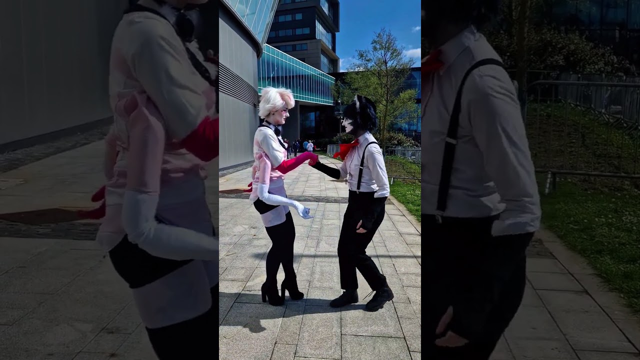 huskerdust love story - Hazbin Hotel in real life - Angeldust and Husker at Liverpool Comic Con 2024