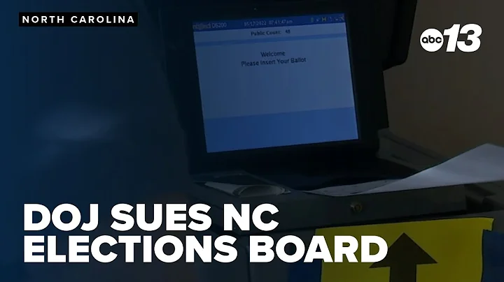 DOJ sues NC elections board