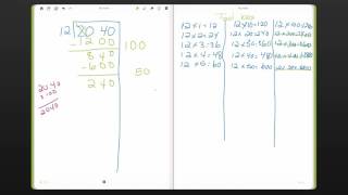 Division with Decimal (Partial Quotient)