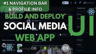 Build a Fullstack MERN Social-Media App UI | #2 Navigation & Profile Info Creation and Styling Guide