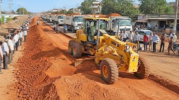 Amazing Road Building | SDLG Motor Grader Smooths Red Soil Like a Pro