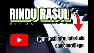 Tutorial Rindu Rasul Lengkap Dengan Notasi Intro Interlude Dan Chord