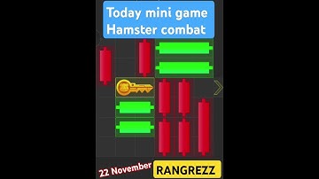 22 November 🔴 Live Hamster Kombat Daily Mini-Game Puzzle Solved #hamstercombat #minigame#minipuzzle