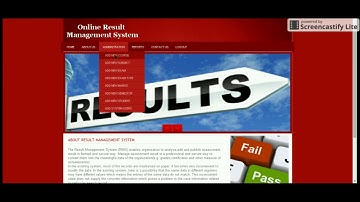 PHP and MySQL Project on Result Management System