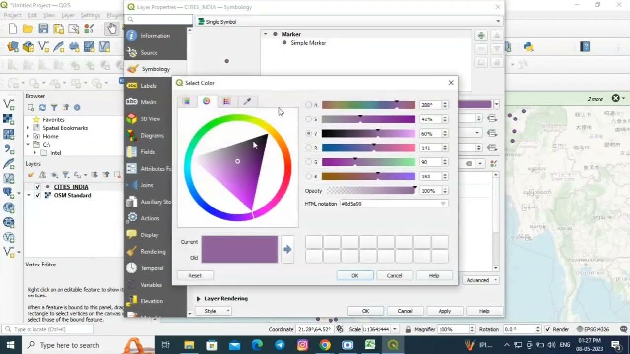 How to import the CSV coordinates in QGIS? - YouTube
