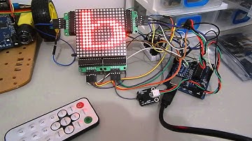 16x16 red dot LED matrix controlled by IR - Part 3