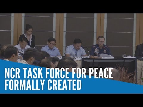 NCR task force for peace formally created