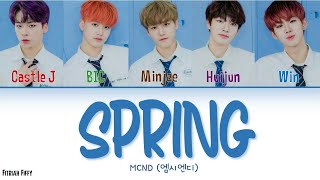 MCND – Spring lyrics | 엠시엔디 – 떠 가사 (Color Coded Han|Rom|Eng)