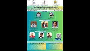 Two-Day Intl. Webinar on Legal Governance and Green Technologies for Sustainable Agriculture | Day-1