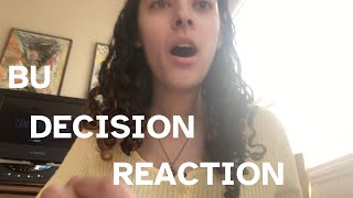 BOSTON UNIVERSITY COLLEGE DECISION REACTION
