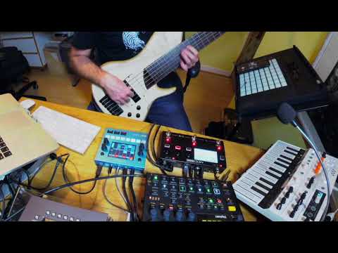 Lo-fi Beats with DIGITAKT + MICROFREAK + MOD DWARF into BLLUEBOX Jam