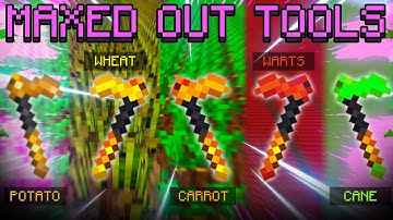 MAXING OUT my farming tools (Hypixel Skyblock)