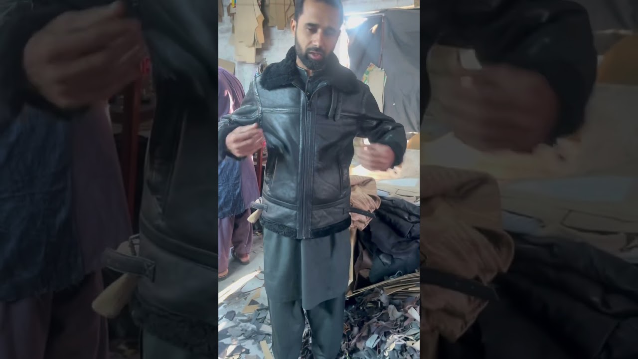 Shearling Leather, Real LEATHER, Leather Jacket, Cutstom Made Leather Products