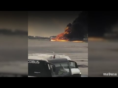 Аварийная посадка самолета Sukhoi Superjet 100