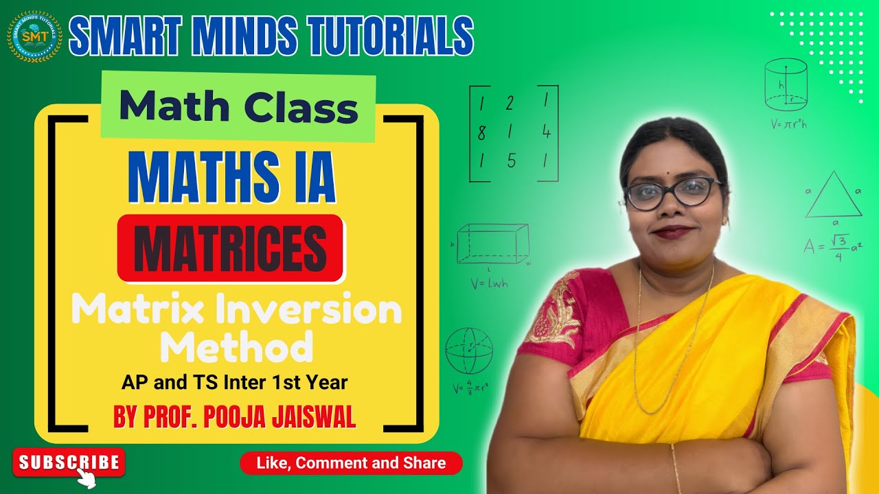📘 Matrix Inversion Method |Solve Linear Equations Using Inverse Matrix ...