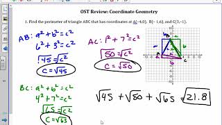 Unit 5 OST Review: Coordinate Geometry