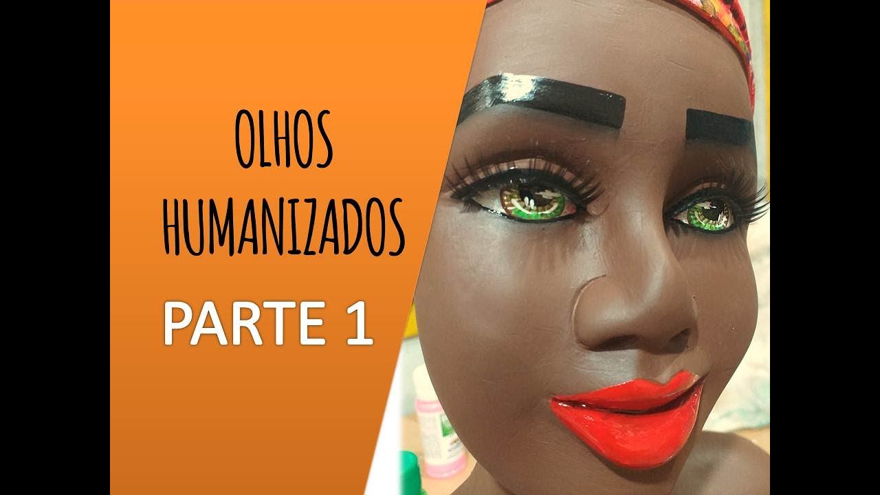 Olhos Humanizados (Parte 1) Pintura em Gesso | Atelier Gabi Barcelos