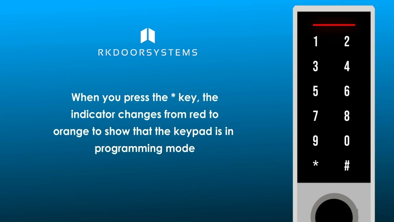 ES2050 Keypad   How to change the keypad master code