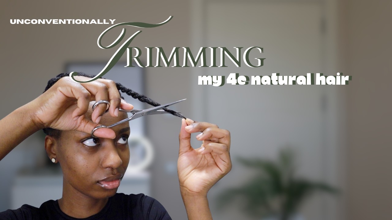 Давайте подстрижем кончики | Необычный способ стрижки моих натуральных волос типа 4C