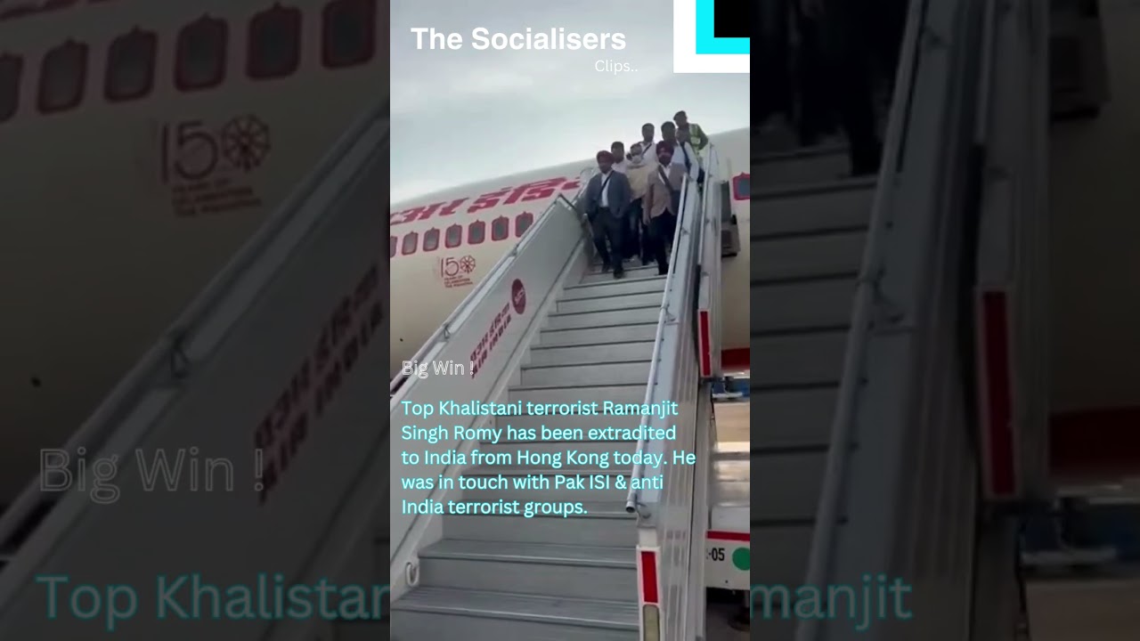 Top Khalistani terrorist Ramanjit Singh Romy has been extradited to India from Hong Kong