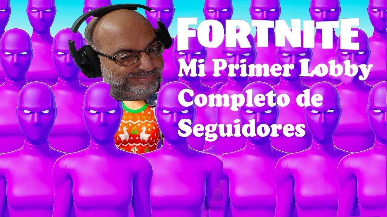 Fortnite Mi Primer Lobby Completo de Seguidores en una Partida Privada en Recarga Squads Zero Build