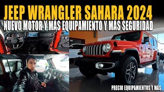 JEEP WRANGLER SAHARA 2024  LUJO DIVERSIÓN  Y AVENTURA EN UN SOLO AUTO