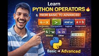 Master Python Operators 💡 (Arithmetic to Bitwise Explained)