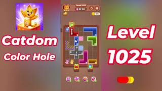 Catdom Color Hole Level 1025 Walkthrough [NEW UPDATE] 🐱🟣 | Relaxing Color Puzzle Game | Go Answer