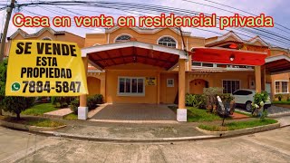 House for sale in a private residential area in the department of La Libertad, El Salvador